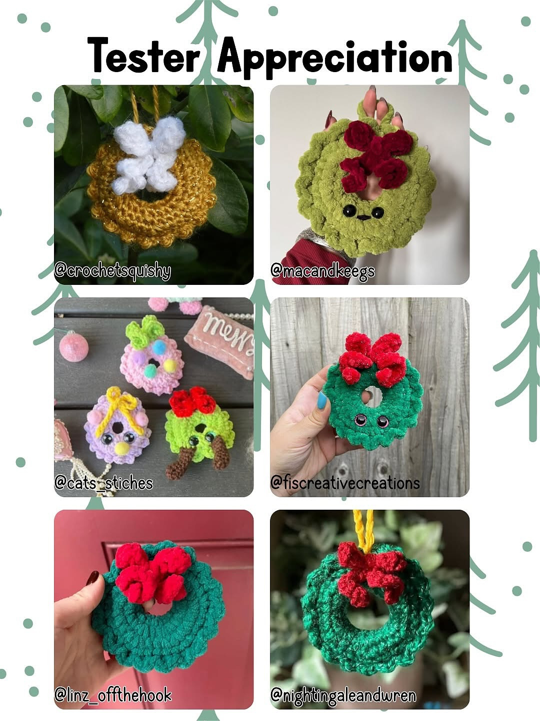 Festive Crochet Wreath Pattern for Holiday Decorations