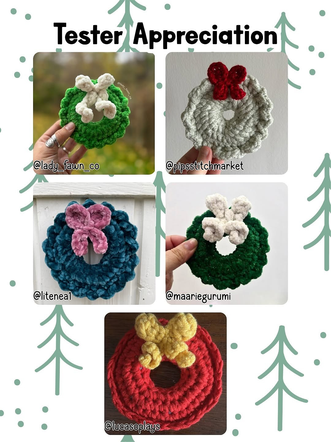 Festive Crochet Wreath Pattern for Holiday Decorations