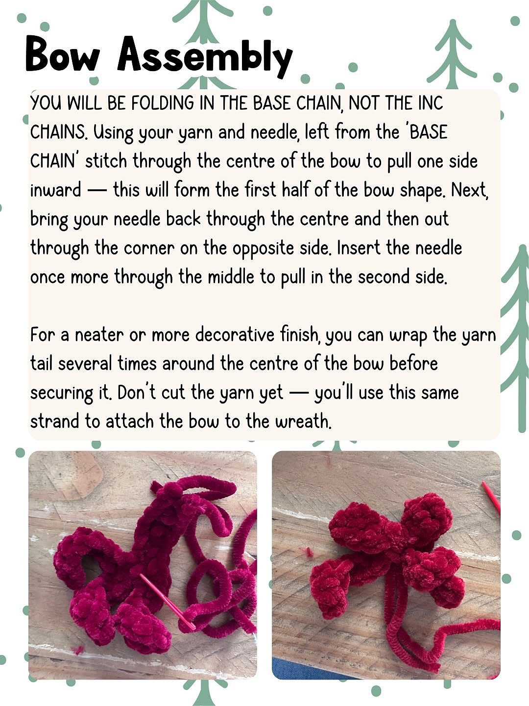 Festive Crochet Wreath Pattern for Holiday Decorations