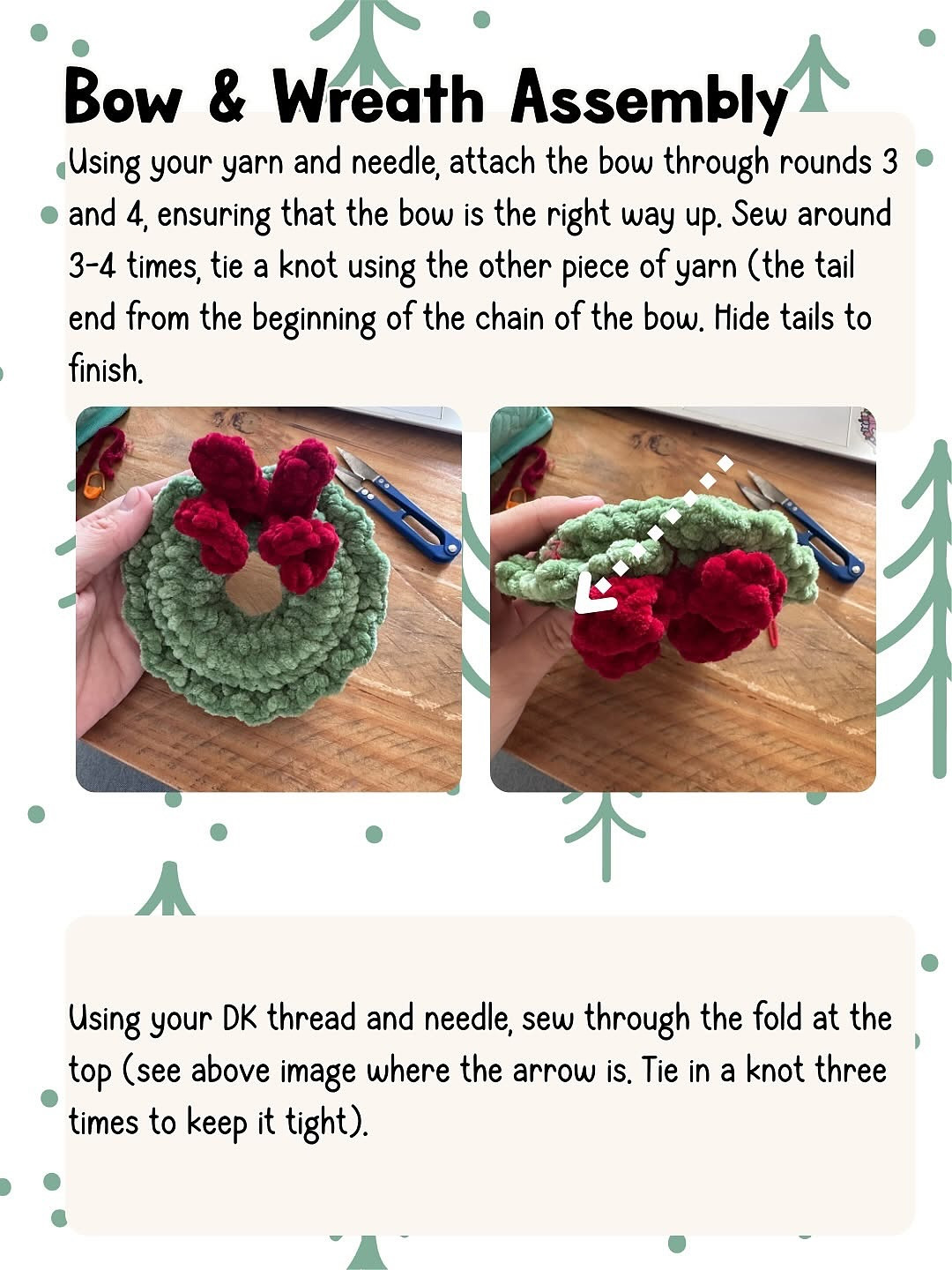 Festive Crochet Wreath Pattern for Holiday Decorations
