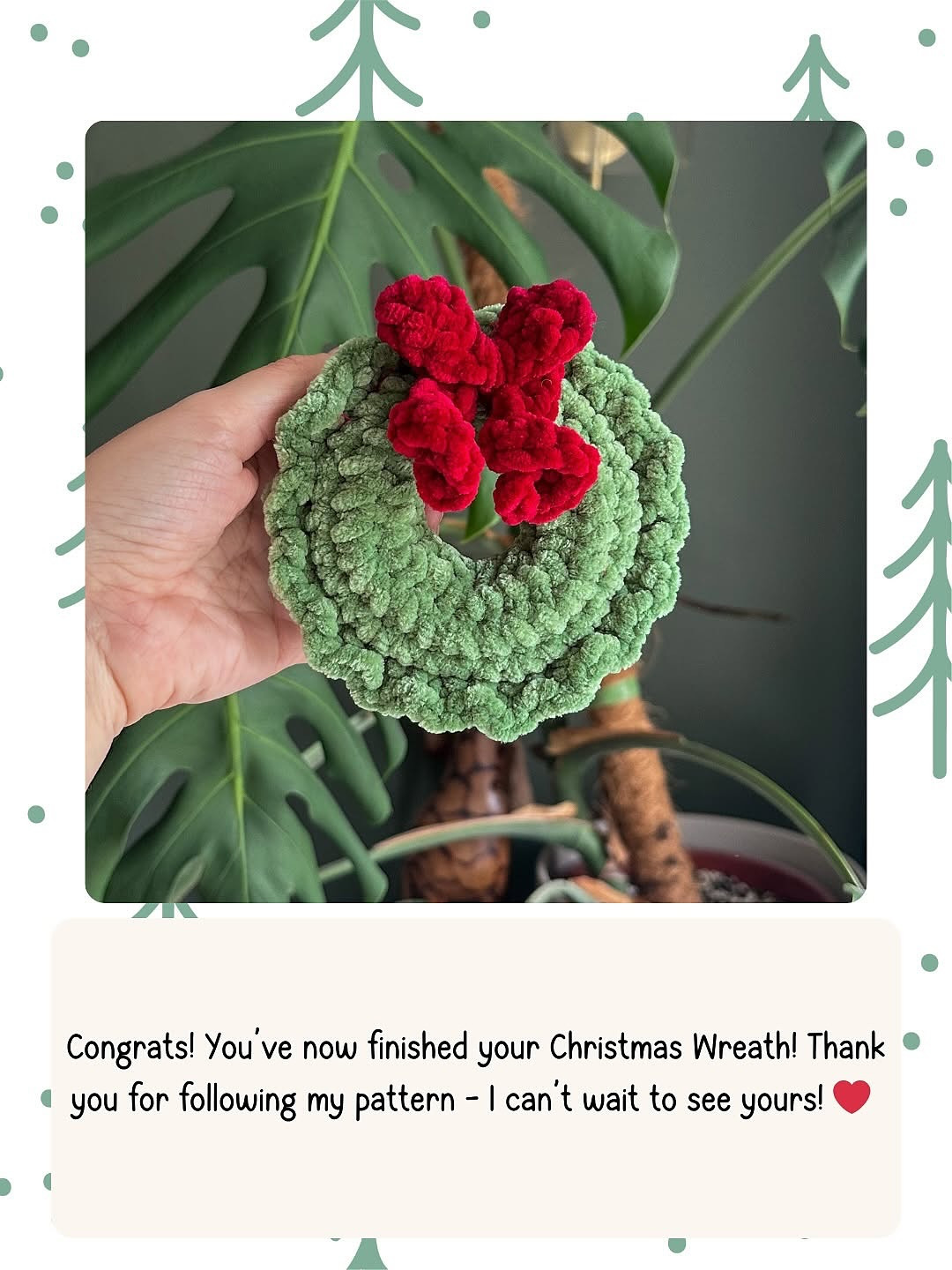 Festive Crochet Wreath Pattern for Holiday Decorations