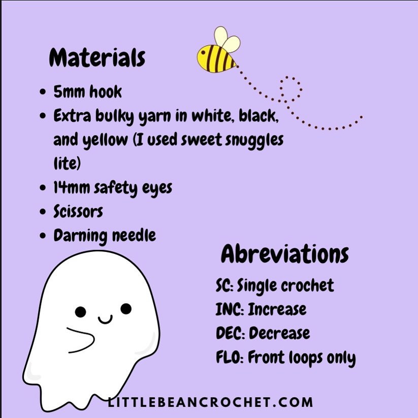 Free Boo-Bee Crochet Pattern for Adorable Plush Toy