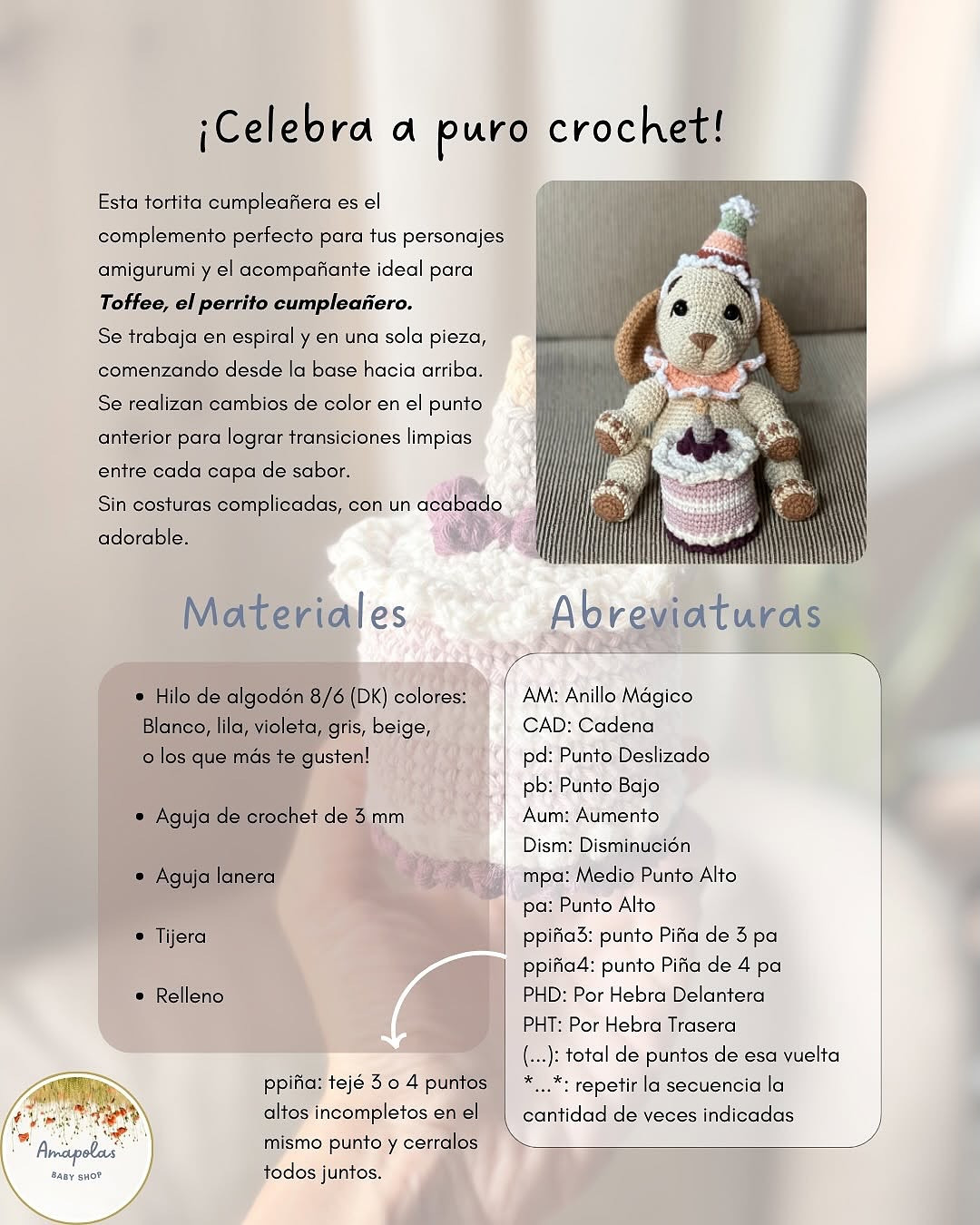 Free Crochet Pattern: Birthday Cake Amigurumi Design