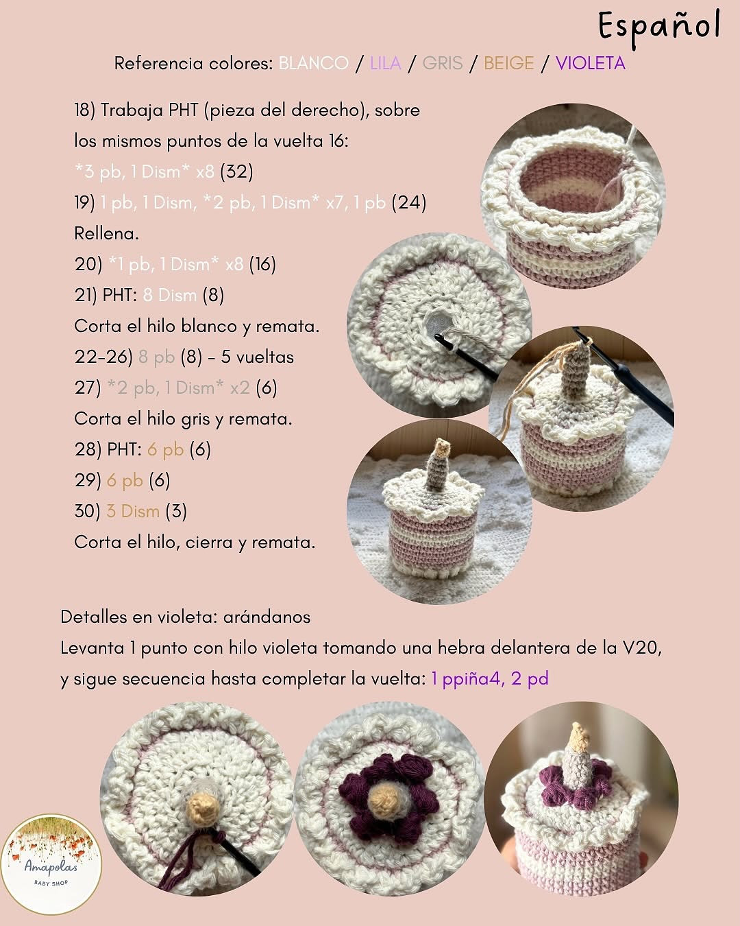 Free Crochet Pattern: Birthday Cake Amigurumi Design