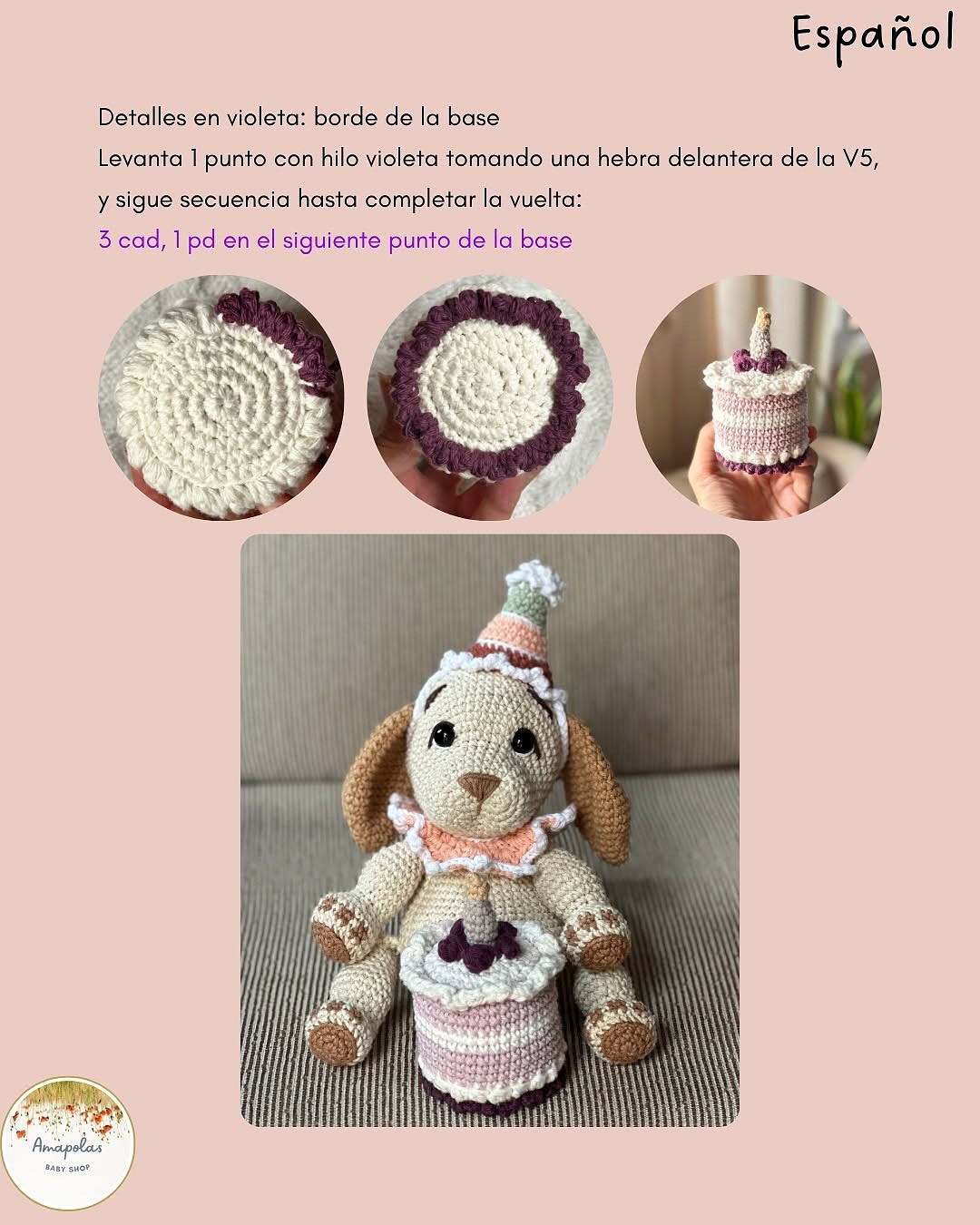 Free Crochet Pattern: Birthday Cake Amigurumi Design