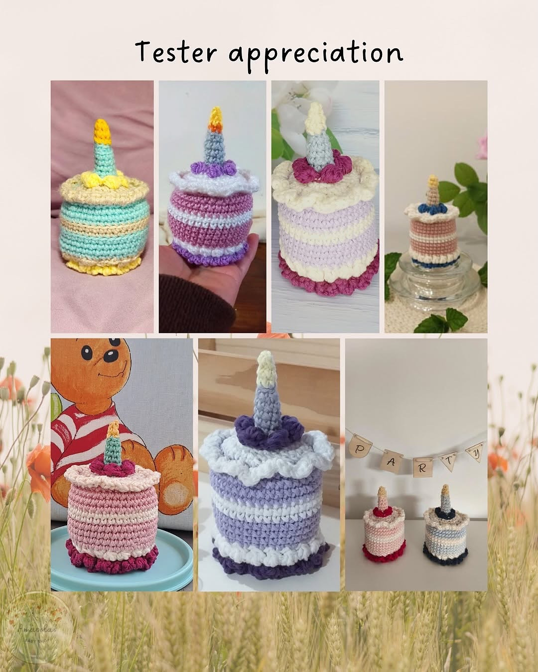 Free Crochet Pattern: Birthday Cake Amigurumi Design