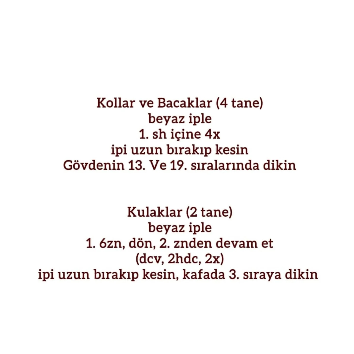 Free Crochet Pattern: Cute Amigurumi Bunny