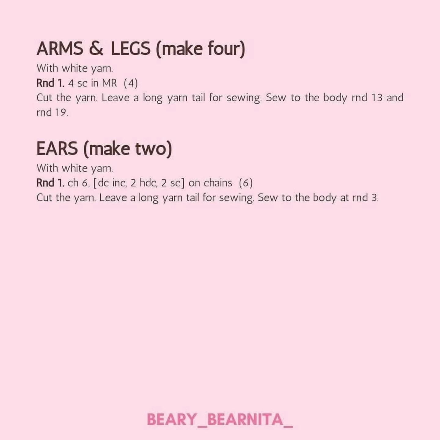 Free Crochet Pattern: Cute Amigurumi Bunny