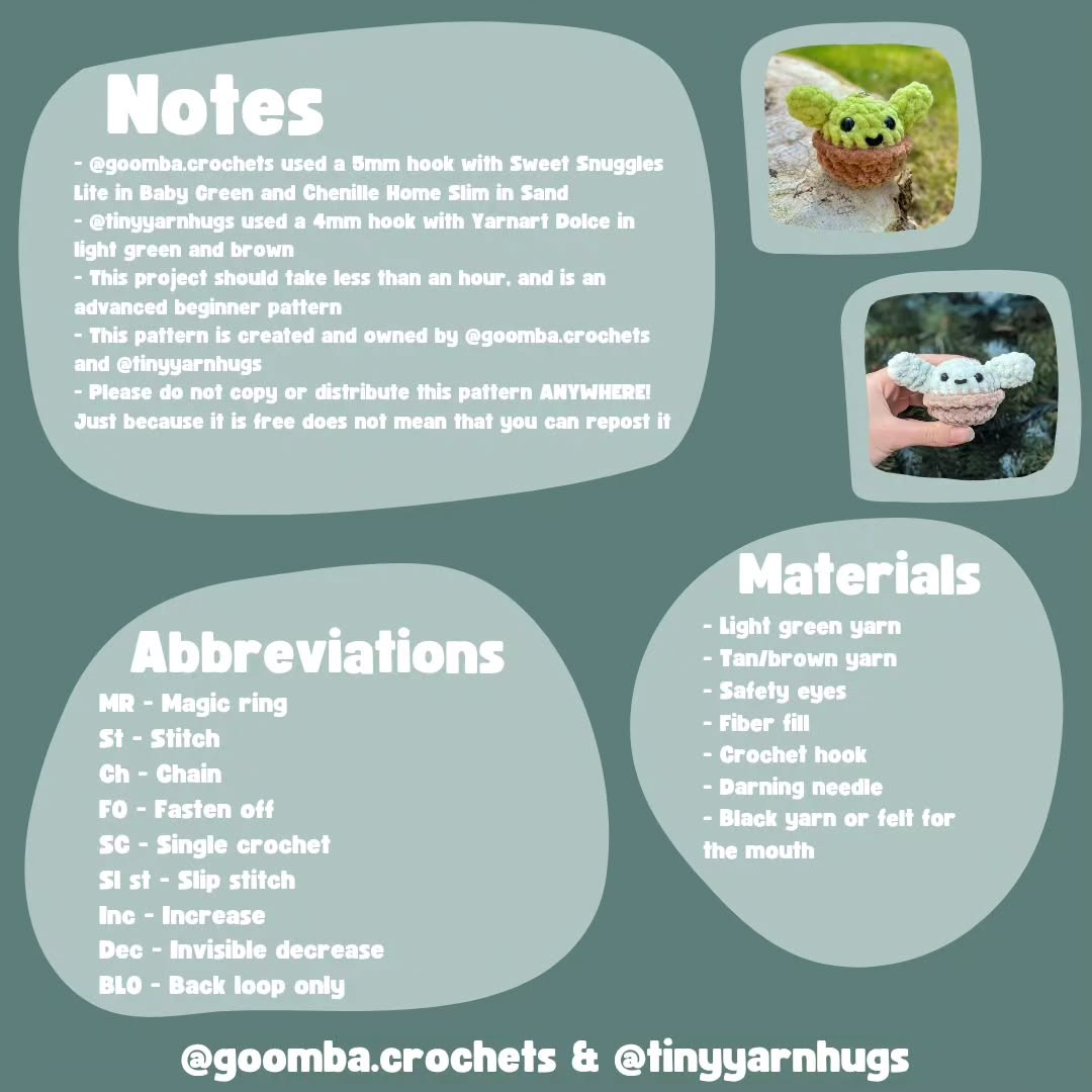 Free Crochet Pattern: Cute Baby Alien Keychain Tutorial