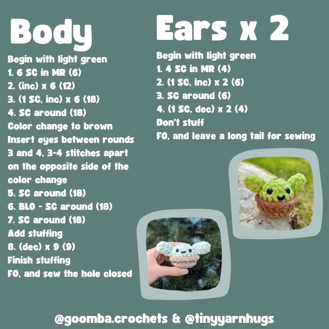 Free Crochet Pattern: Cute Baby Alien Keychain Tutorial