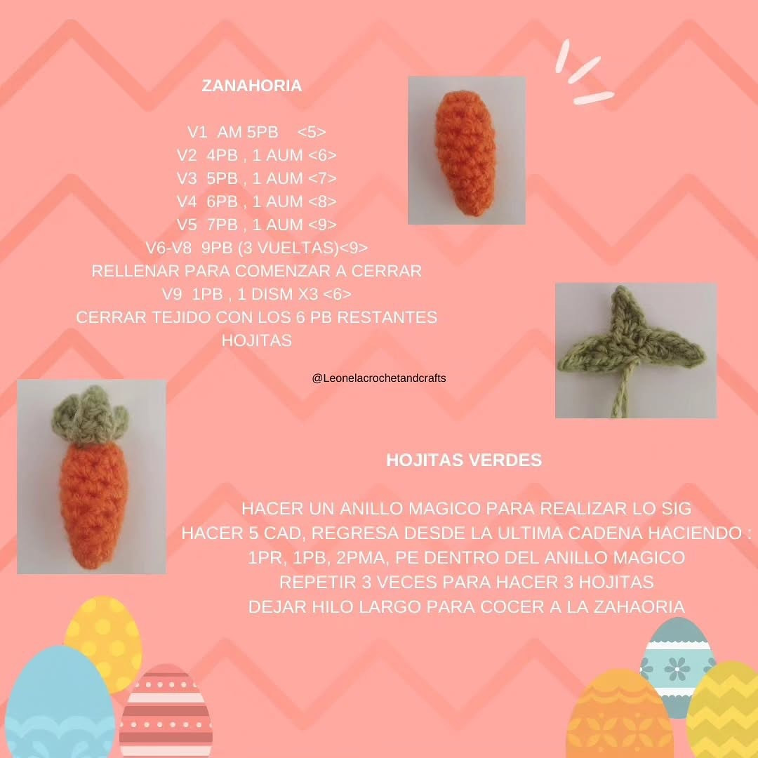 Free Crochet Pattern: Cute Bunny with Carrot Accessories