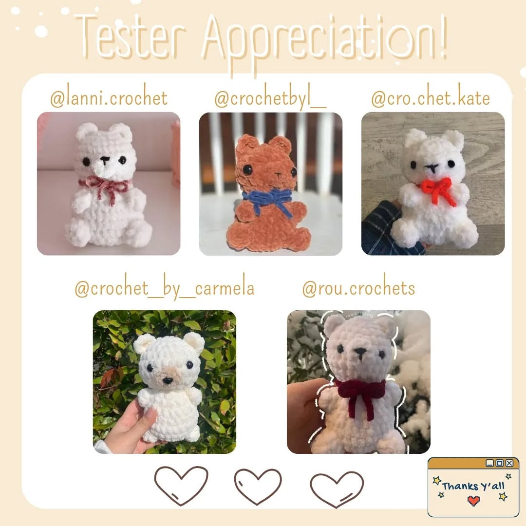 Free Crochet Pattern: Cute Little Polar Bear Amigurumi