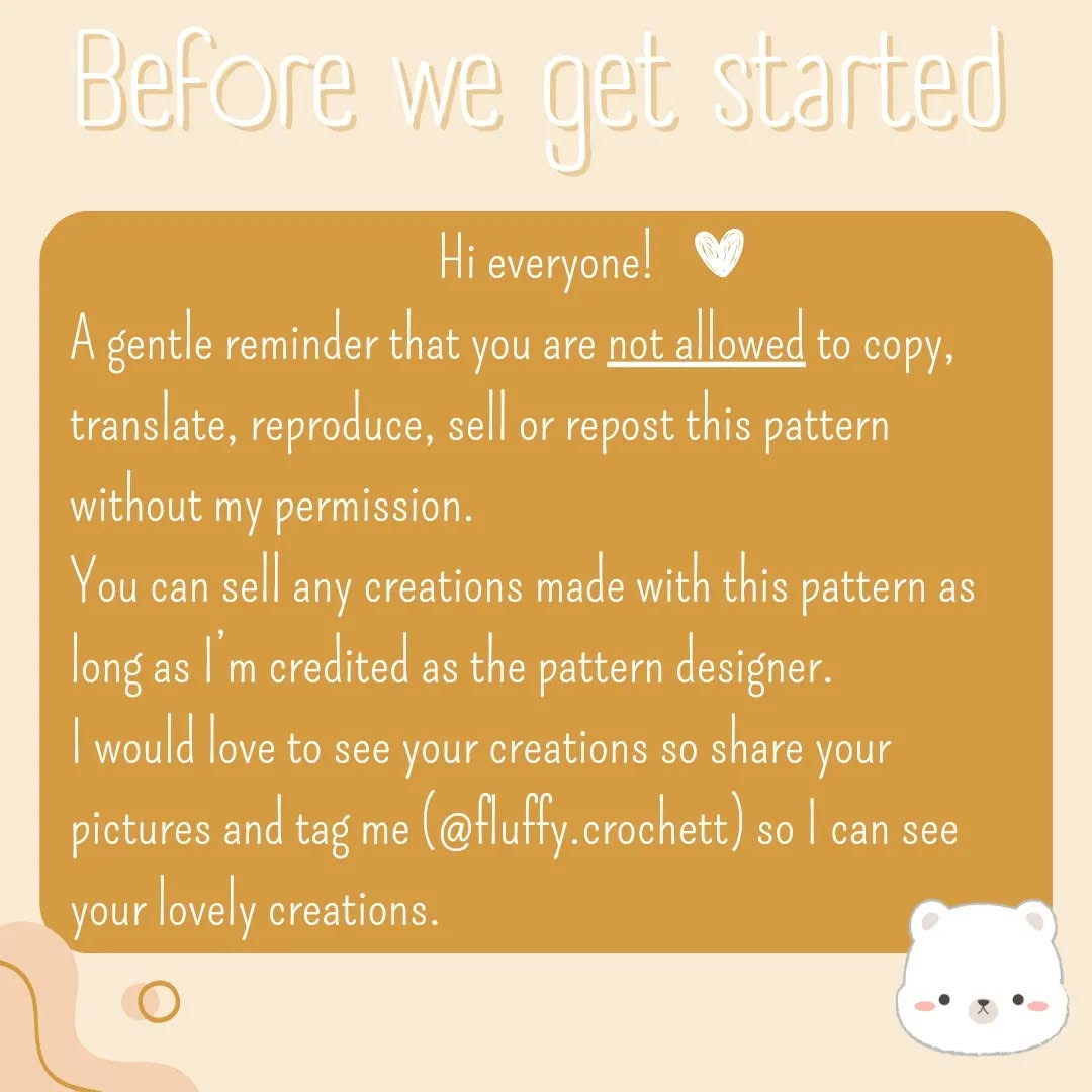 Free Crochet Pattern: Cute Little Polar Bear Amigurumi