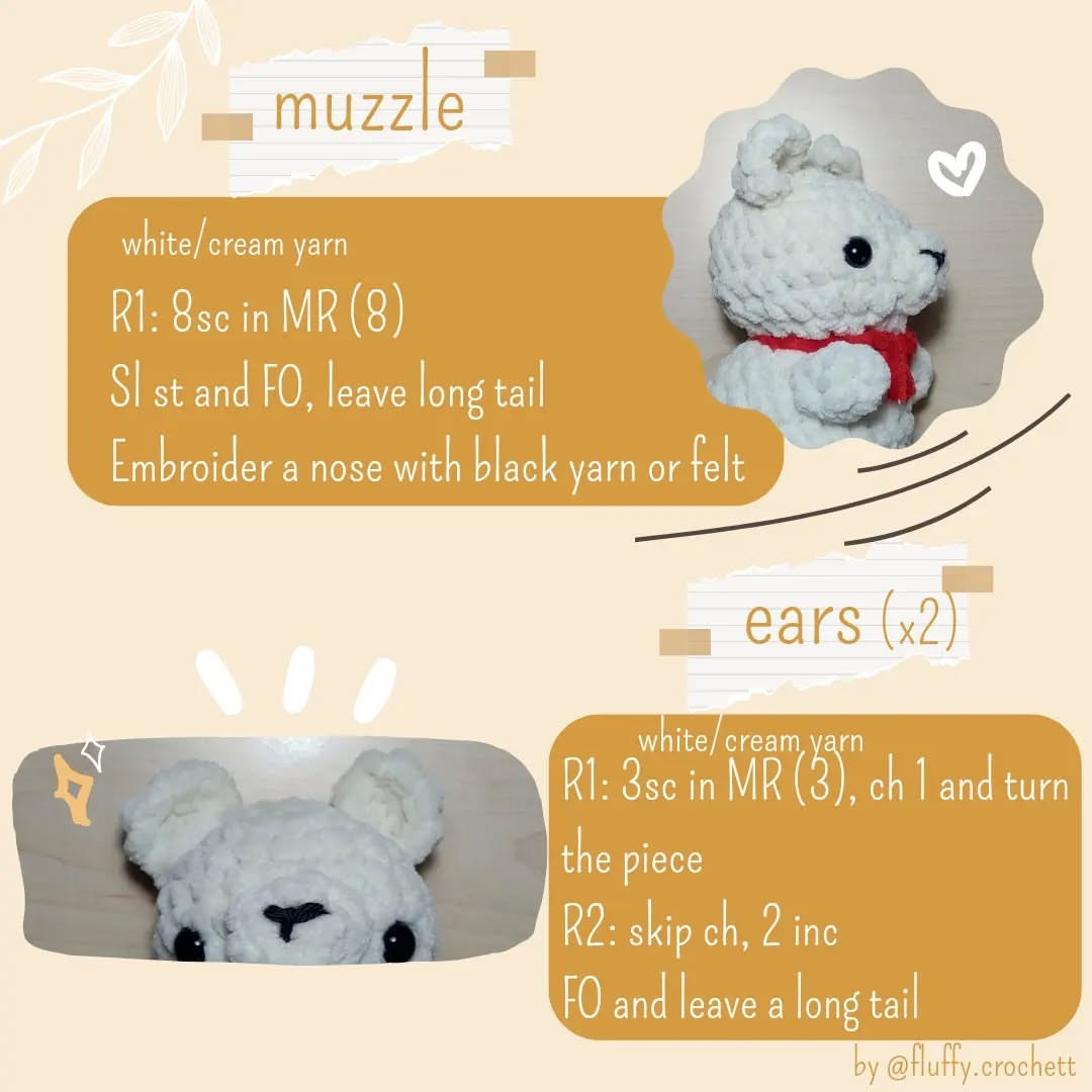 Free Crochet Pattern: Cute Little Polar Bear Amigurumi