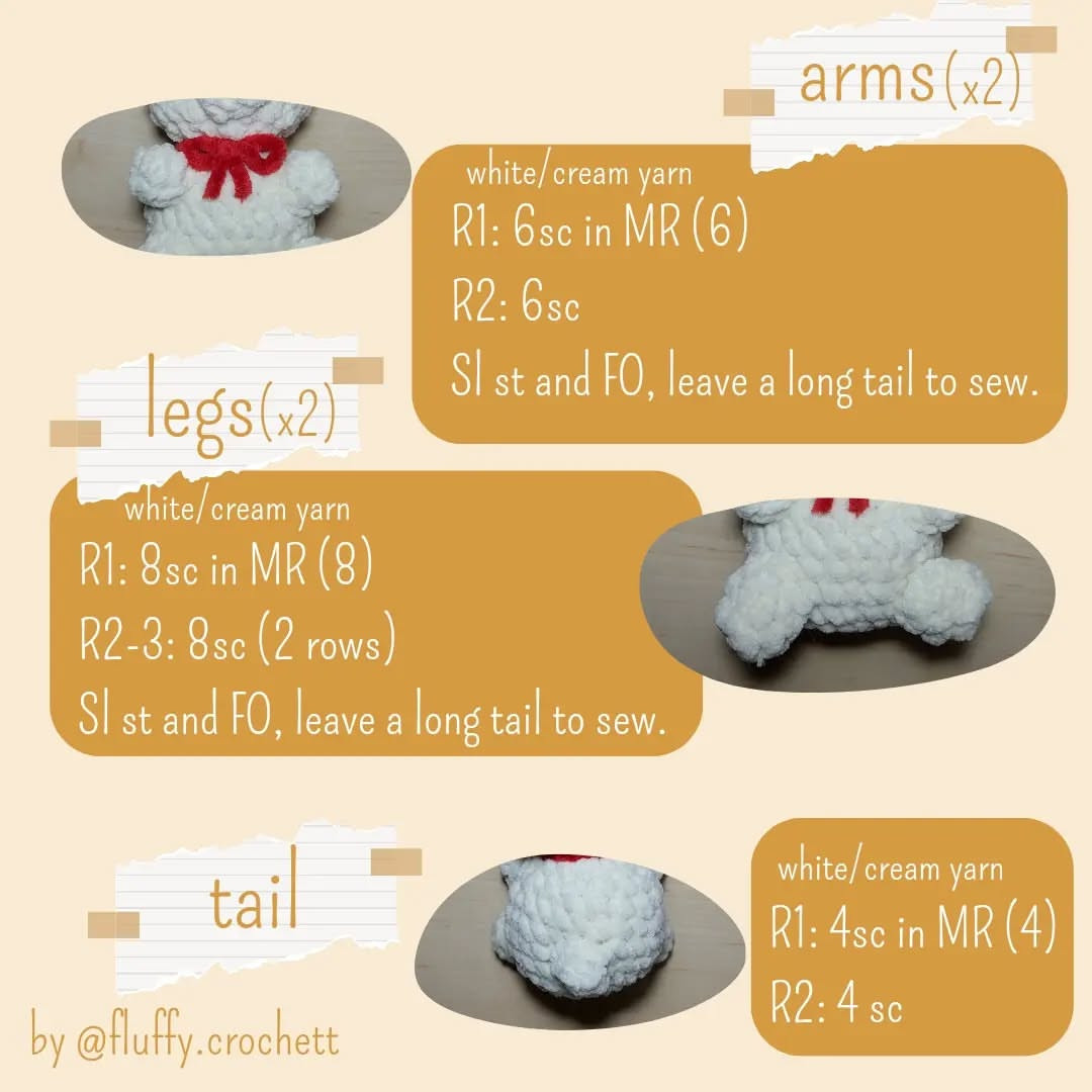 Free Crochet Pattern: Cute Little Polar Bear Amigurumi