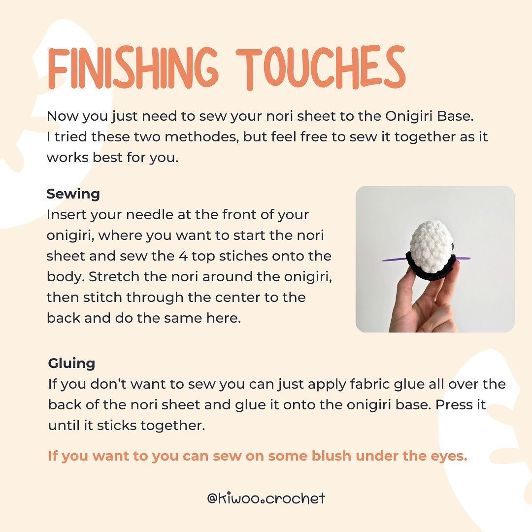 Free Crochet Pattern: Cute Onigiri Amigurumi