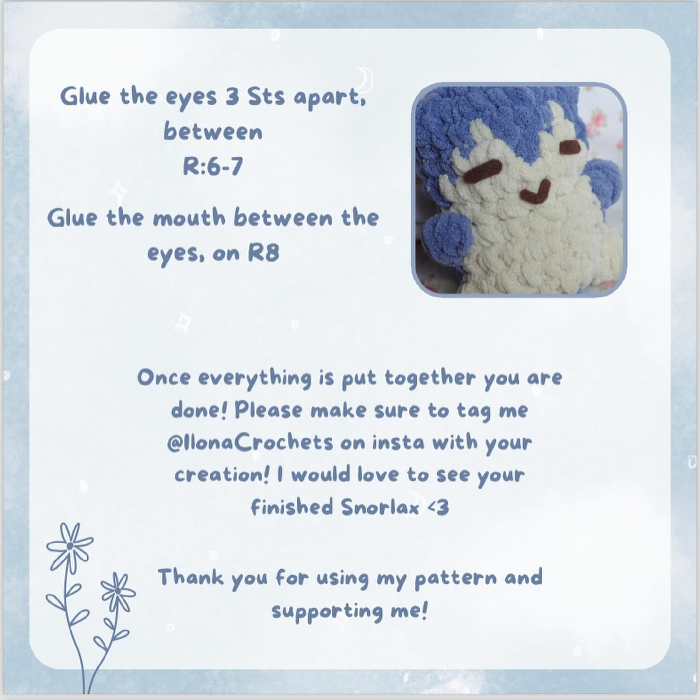 Free Crochet Pattern: Cute Snorlax Plush Toy Design