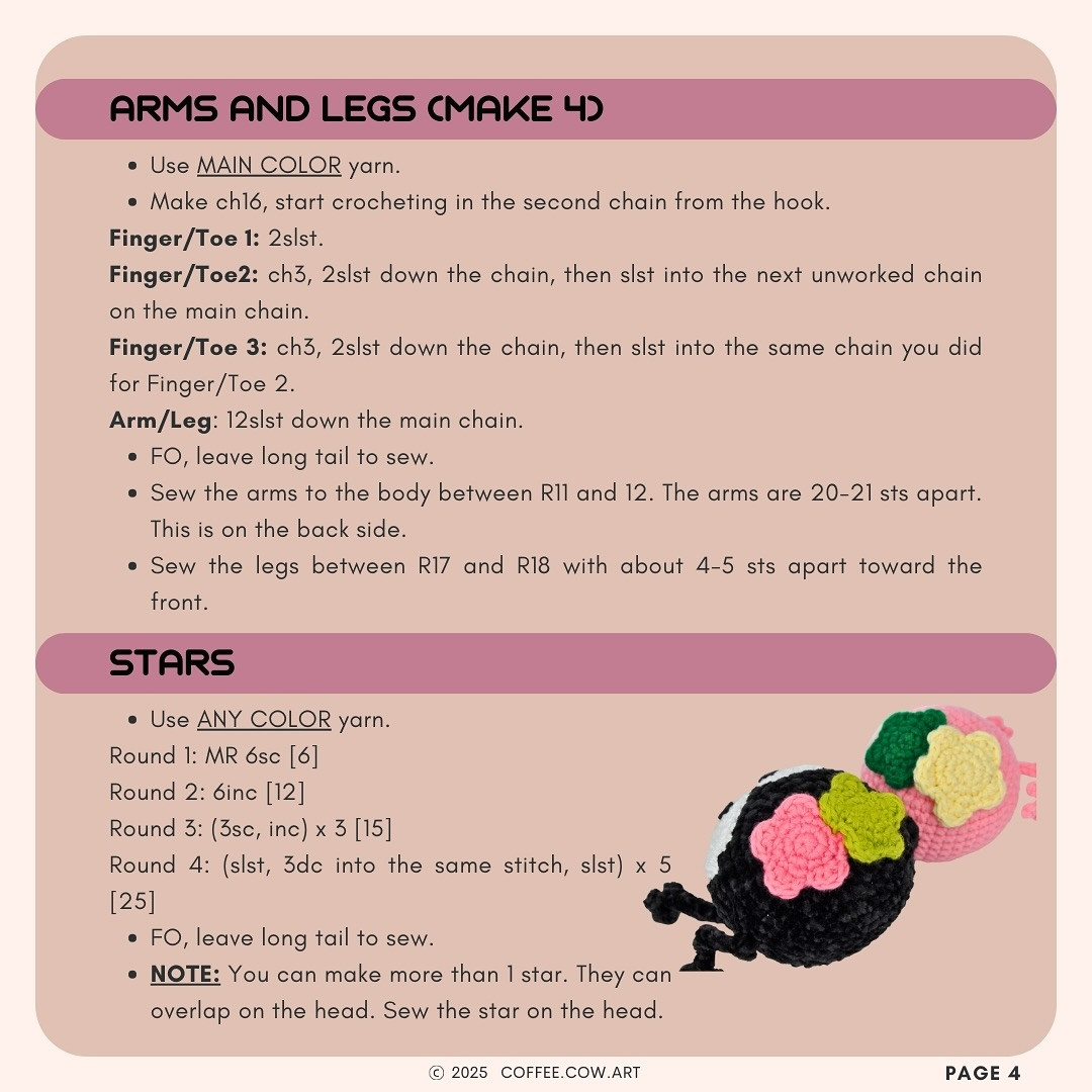 Free Crochet Pattern: Cute Soot Sprite Amigurumi for Beginners