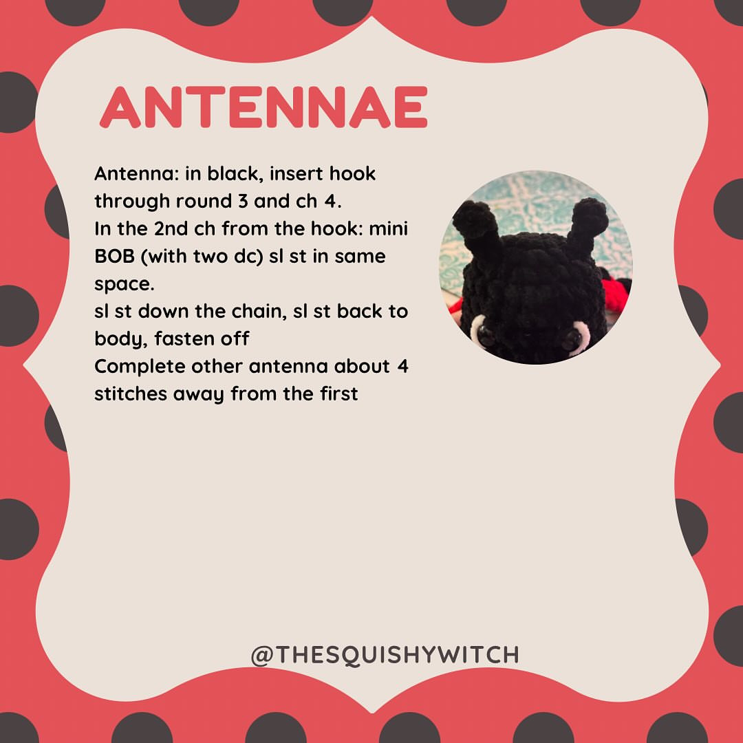 Free Crochet Pattern for Adorable Ladybug Spud Toy