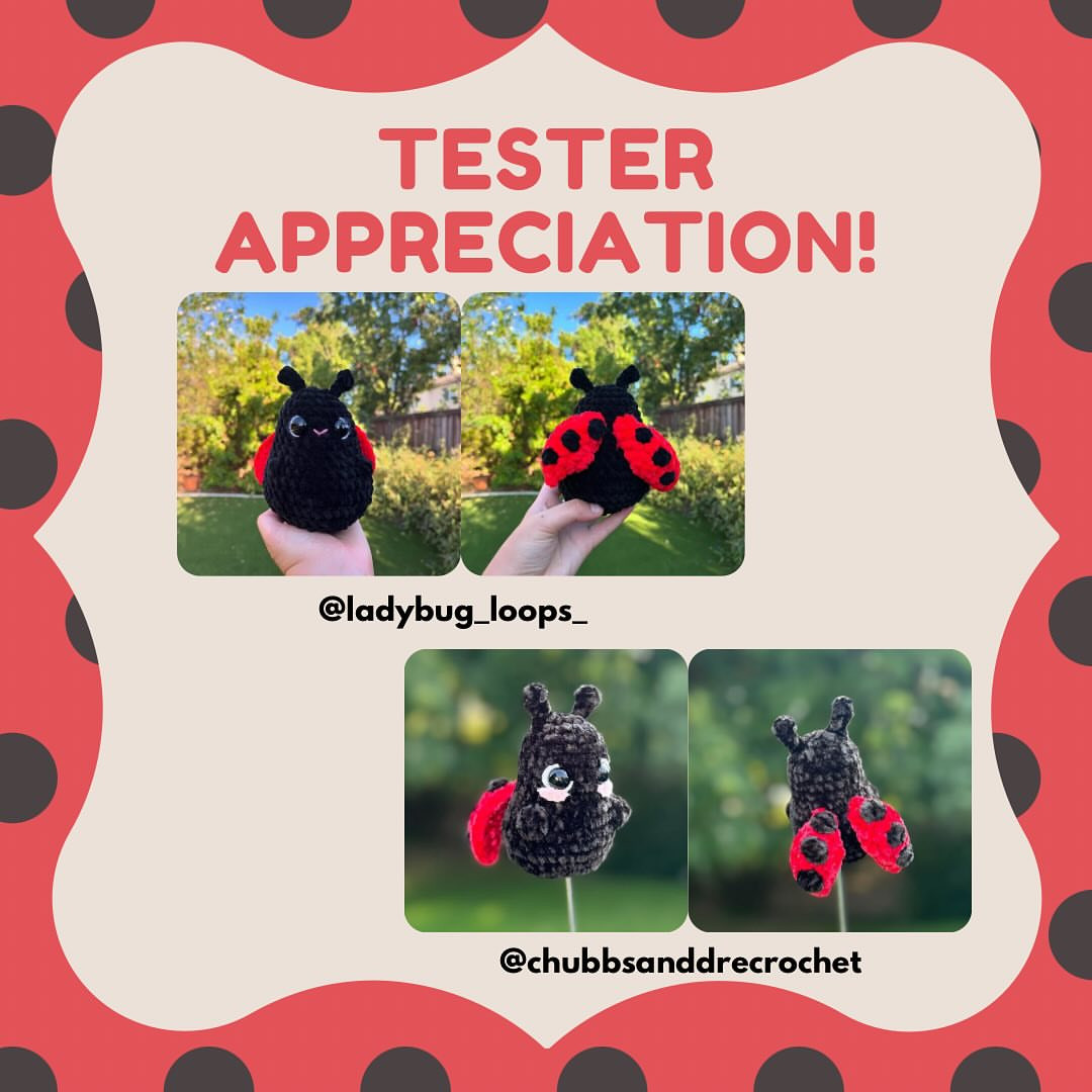 Free Crochet Pattern for Adorable Ladybug Spud Toy