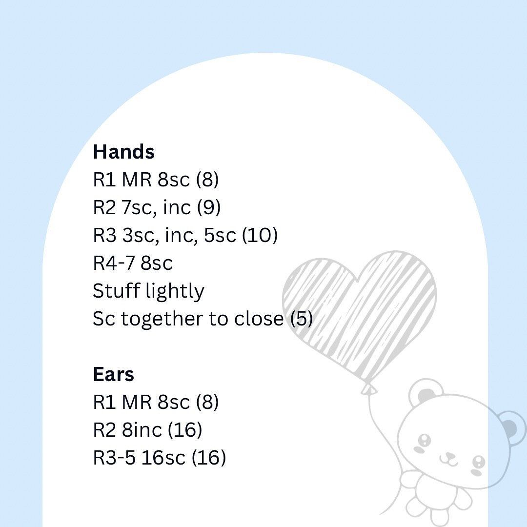 Free Crochet Pattern for Adorable Plush Bear