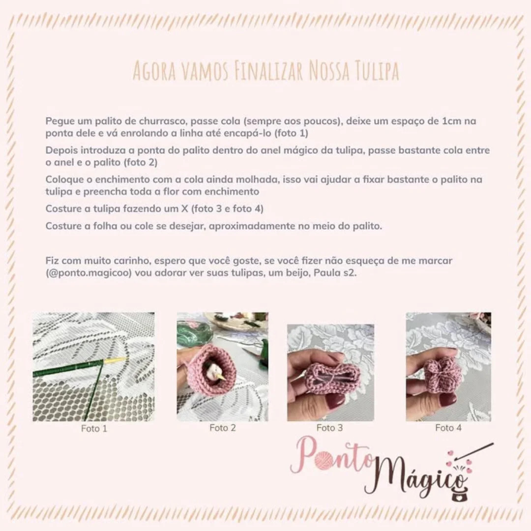 Free Crochet Pattern for Amigurumi Tulips Bouquet