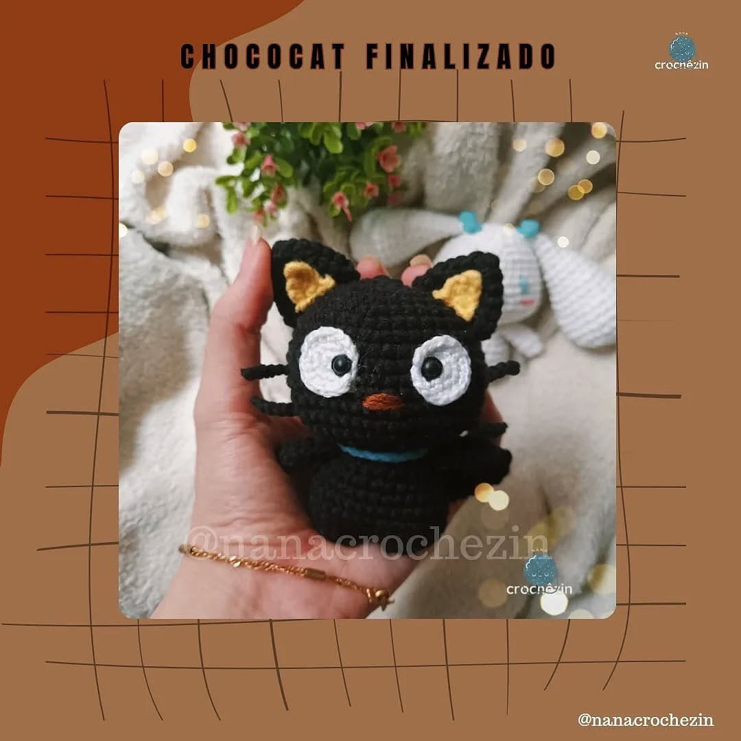 Free Crochet Pattern for Chococat Amigurumi Doll