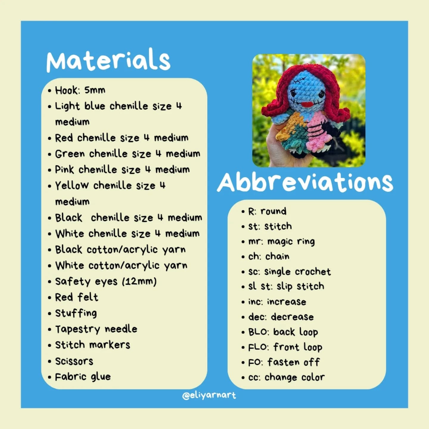 Free Crochet Pattern for Colorful Doll with Tester Acknowledgment