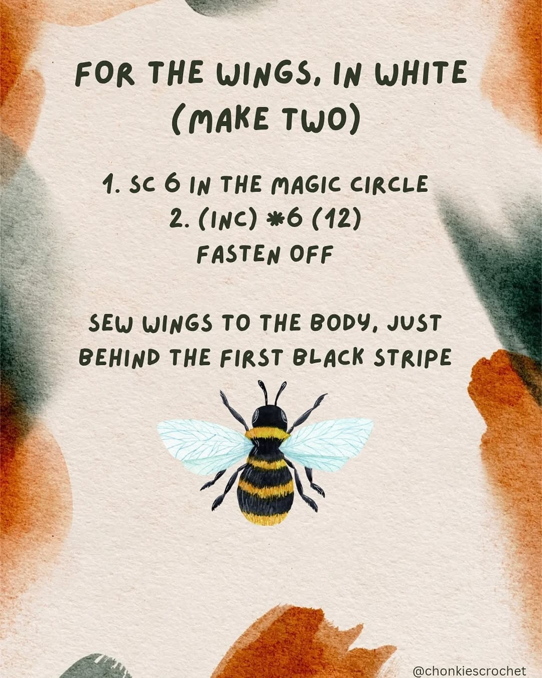 Free Crochet Pattern for Cute Amigurumi Bee Plush Toy