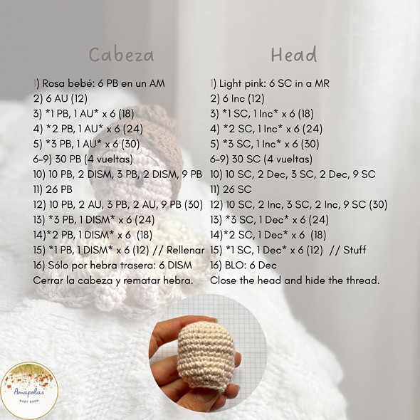 Free Crochet Pattern for Cute Amigurumi Doll