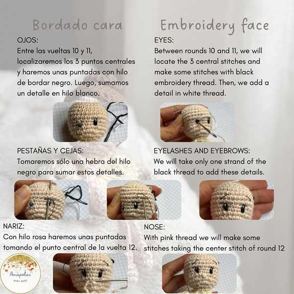 Free Crochet Pattern for Cute Amigurumi Doll