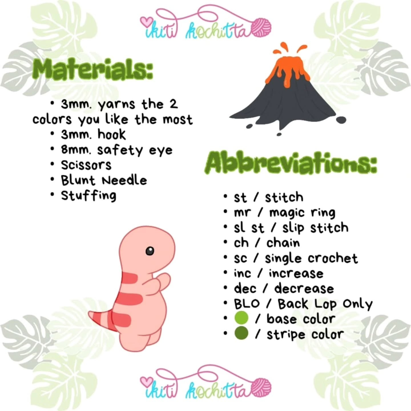 Free Crochet Pattern for Cute Baby T-Rex Toy