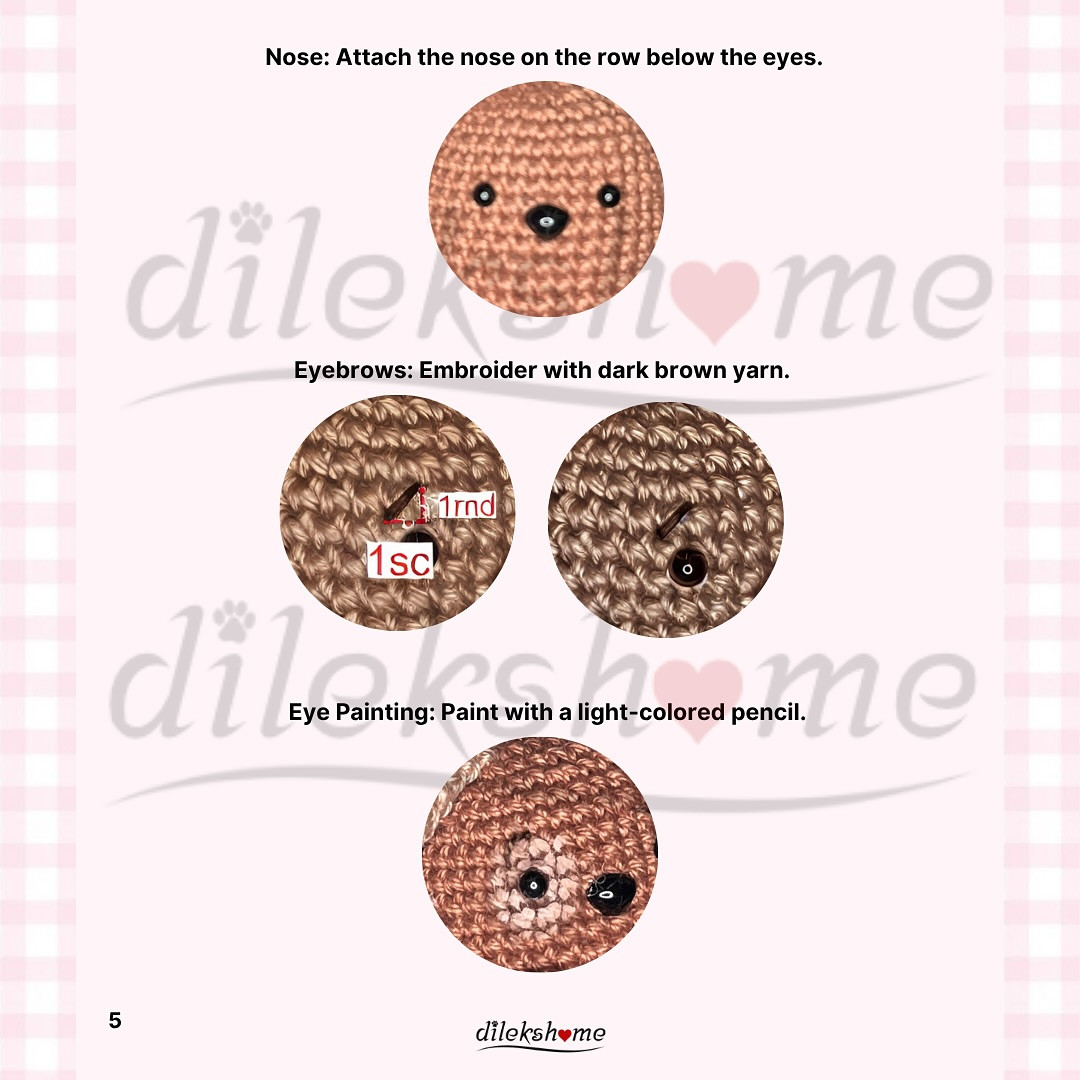 Free Crochet Pattern for Cute Mini Dog Keychain