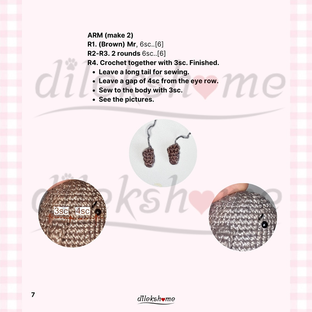 Free Crochet Pattern for Cute Mini Dog Keychain