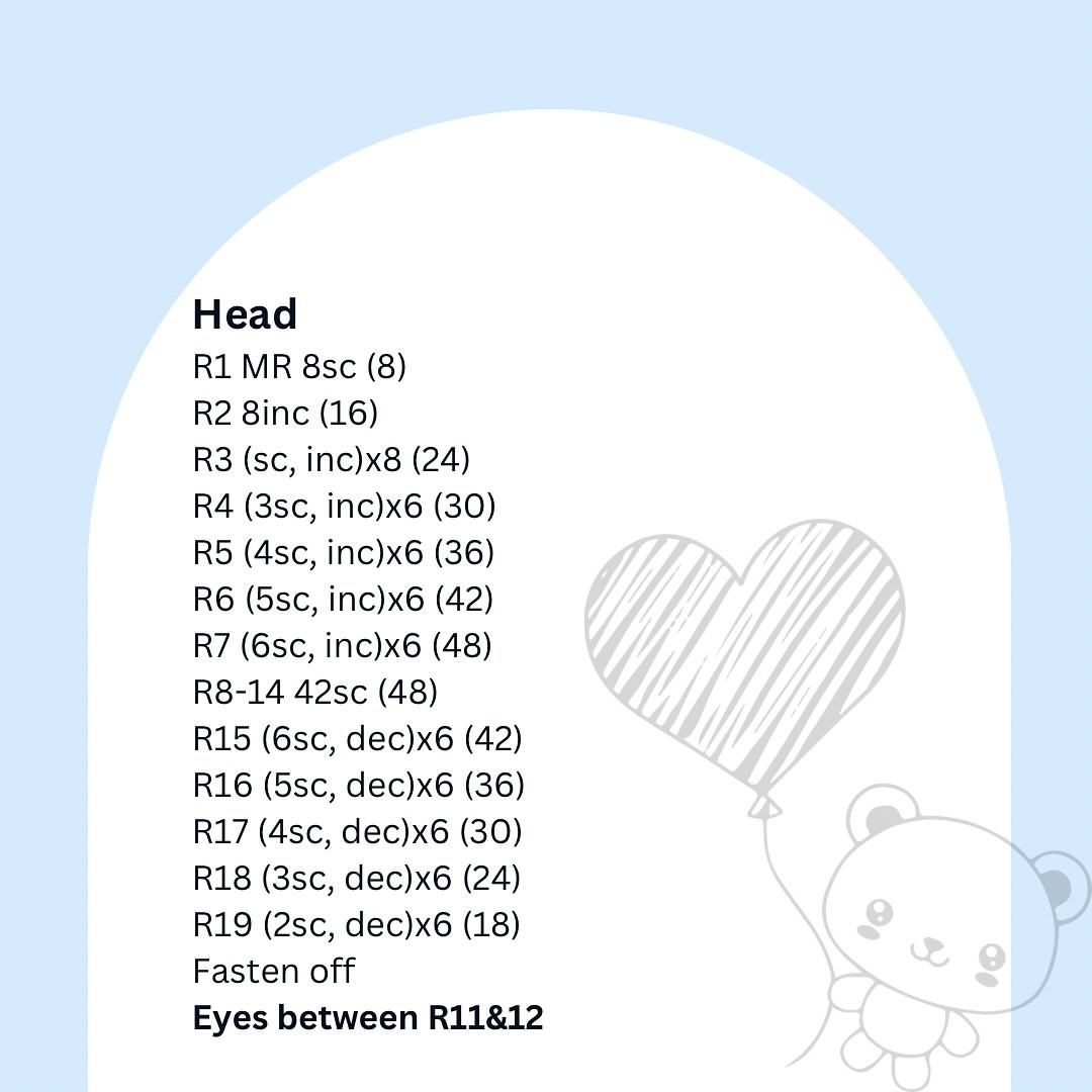 Free Crochet Pattern for Cute Plush Teddy Bear