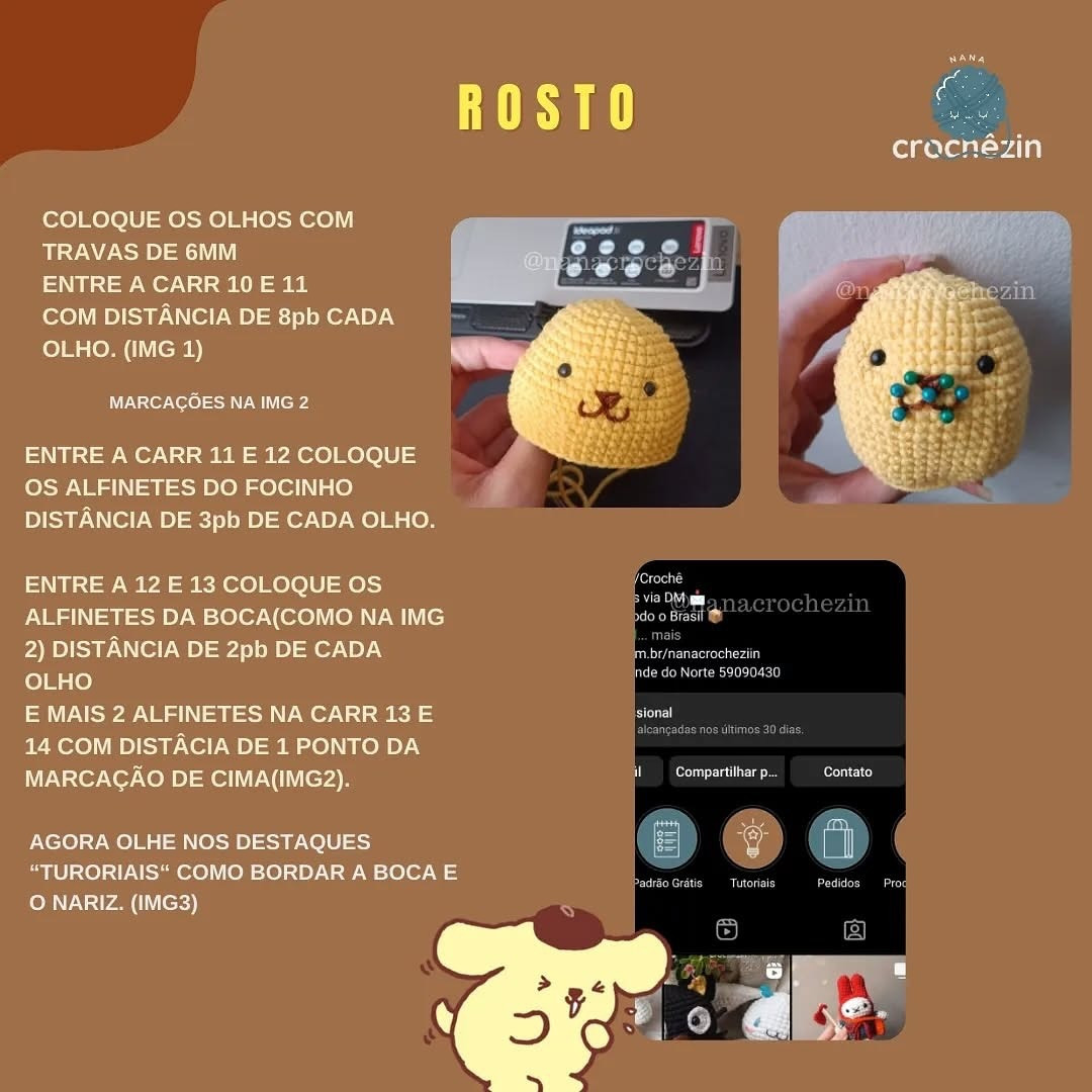 Free Crochet Pattern for Cute Pompompurin Amigurumi