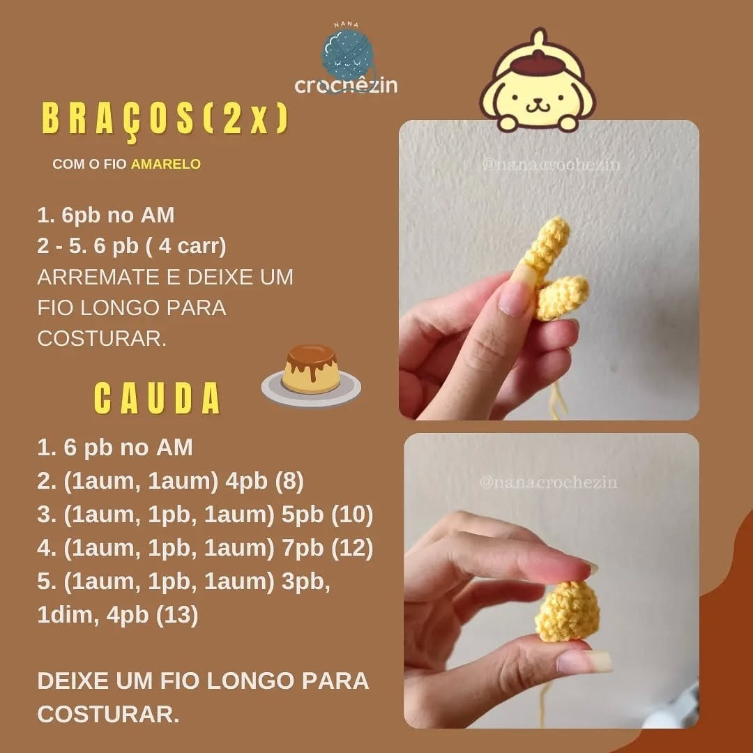 Free Crochet Pattern for Cute Pompompurin Amigurumi