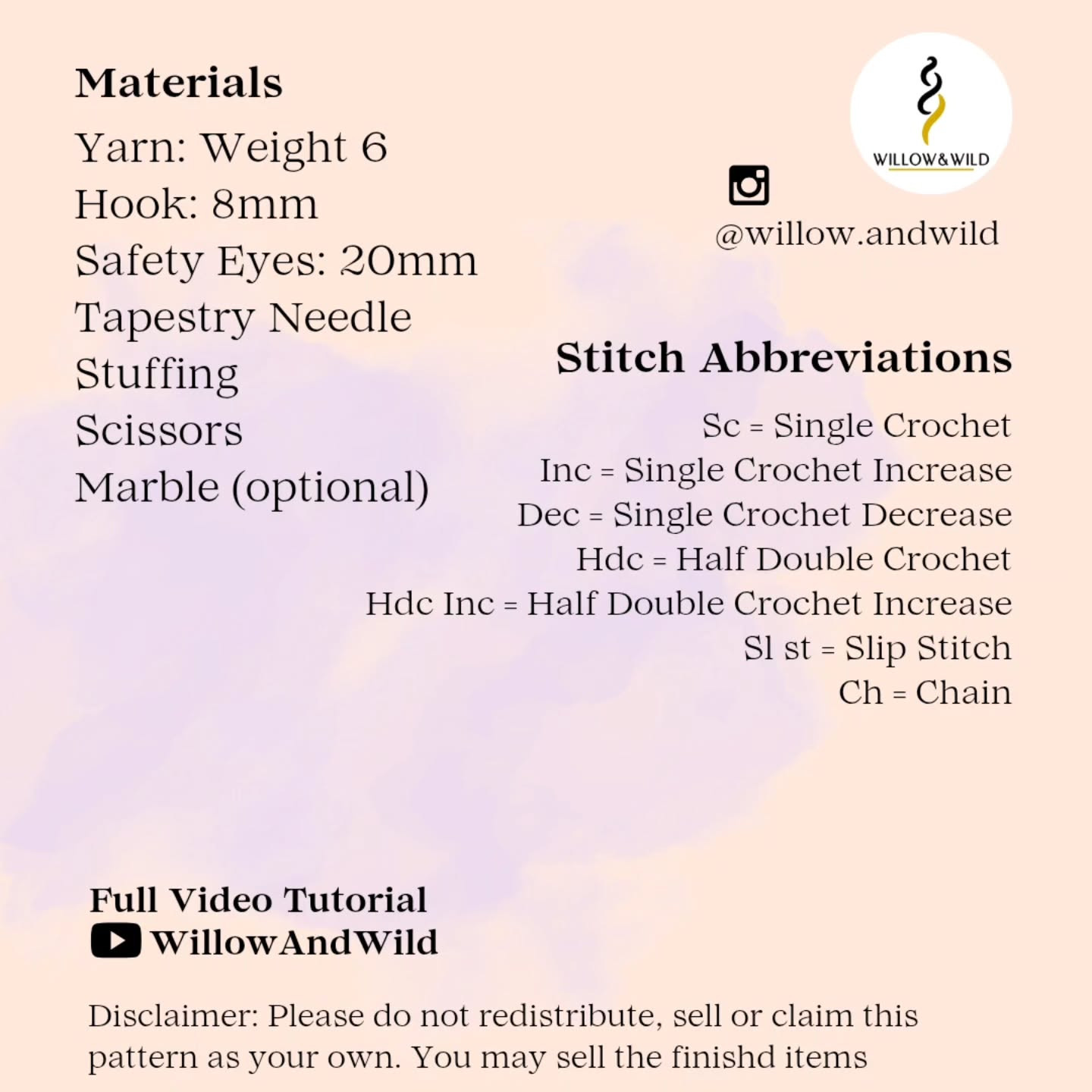 Free Crochet Pattern for Cute Sleeping Characters