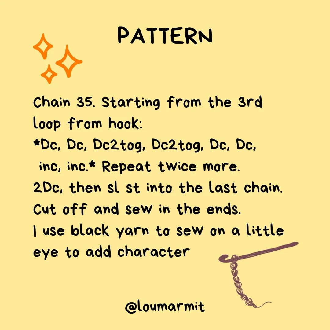 Free Crochet Pattern for Cute Worm Bookmarks