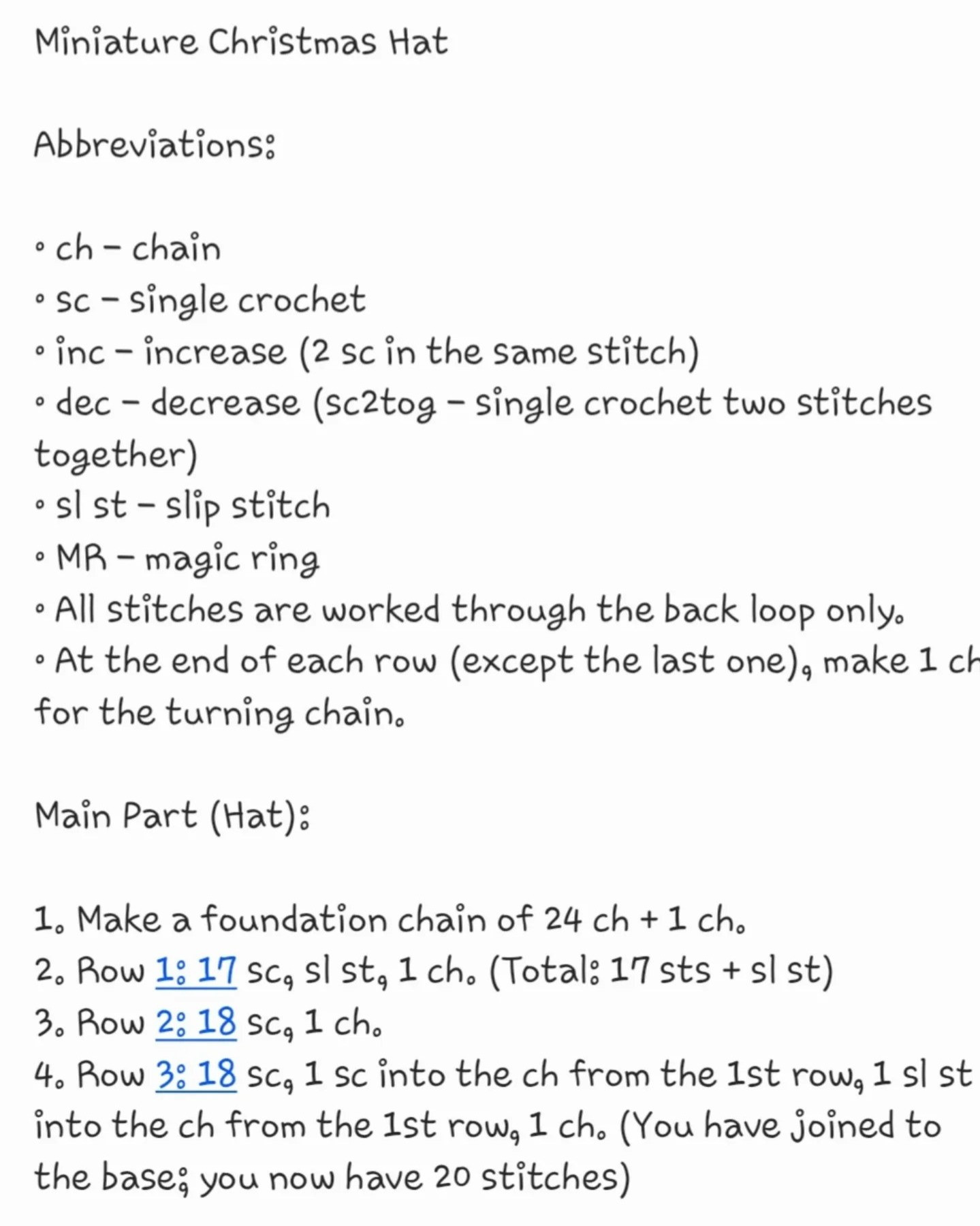 Free Crochet Pattern for Festive Christmas Decorations