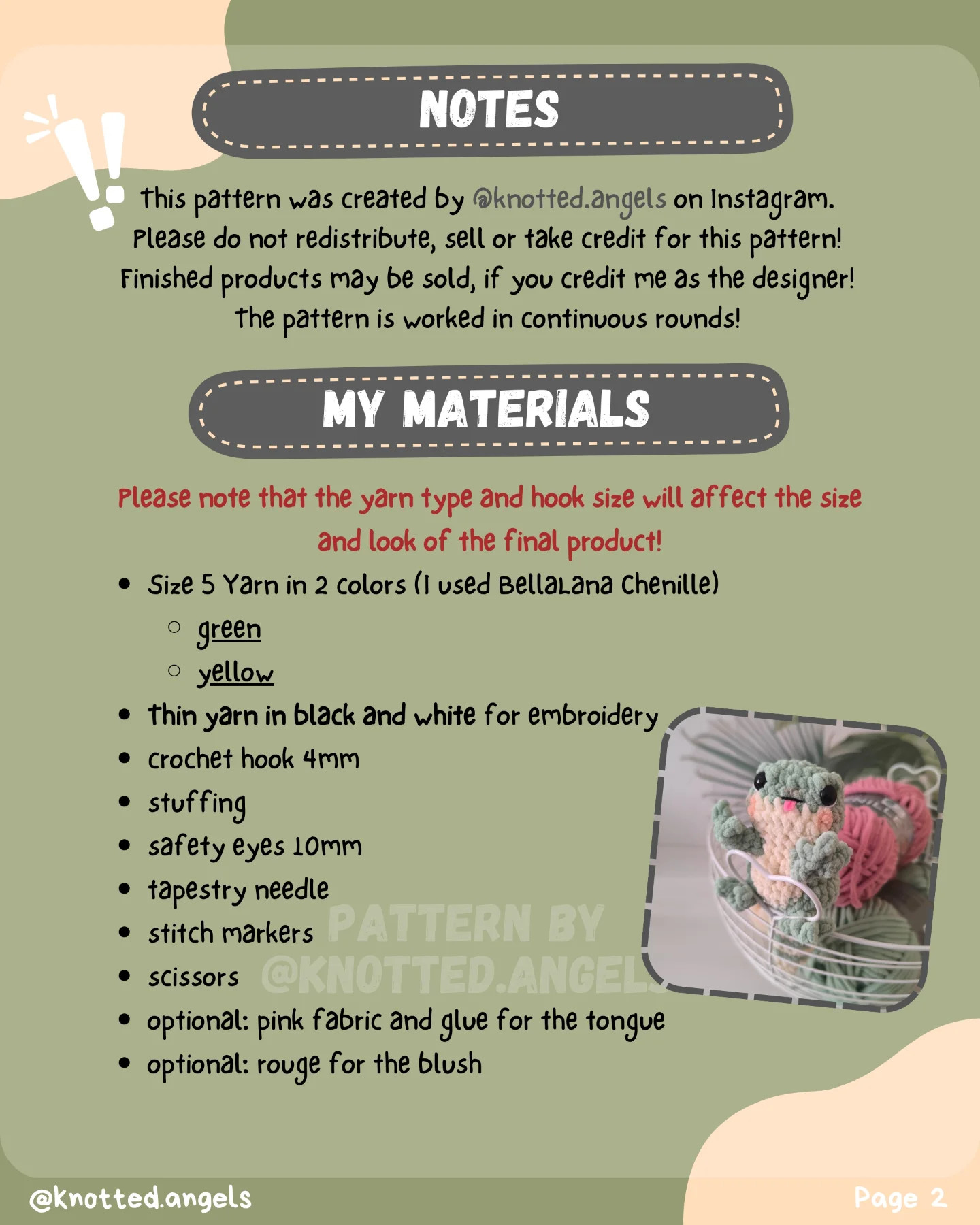 Free Crochet Pattern for Gloopi the Gecko No Sew Amigurumi