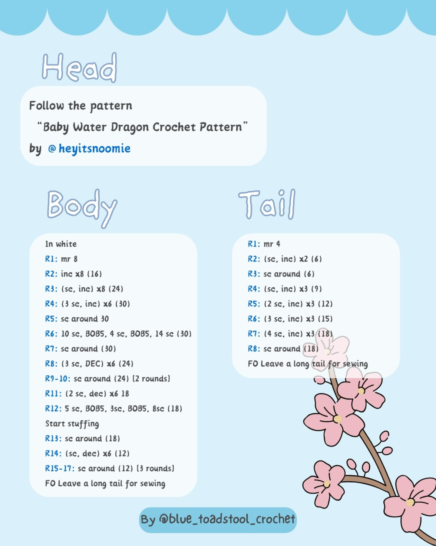 Free Crochet Pattern for Haku Chibi Body Mod Keychain