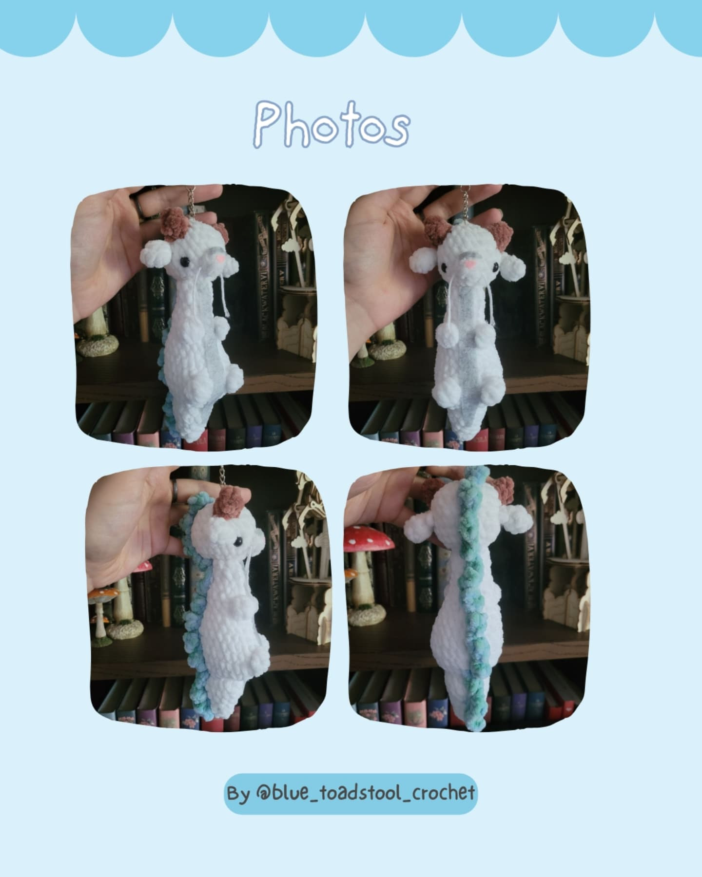 Free Crochet Pattern for Haku Chibi Body Mod Keychain