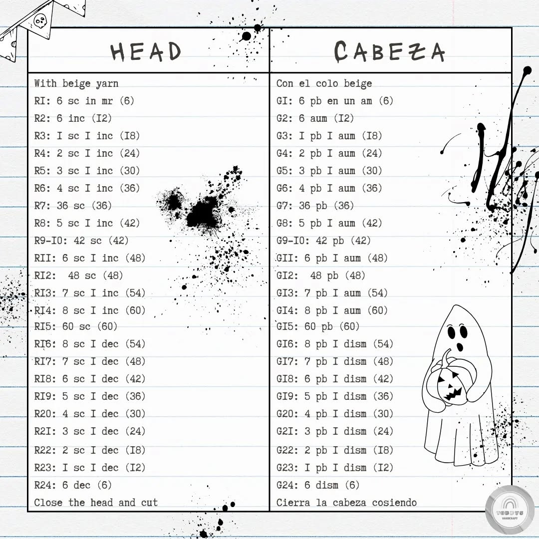 Free Crochet Pattern for Halloween Scarecrow Amigurumi Doll