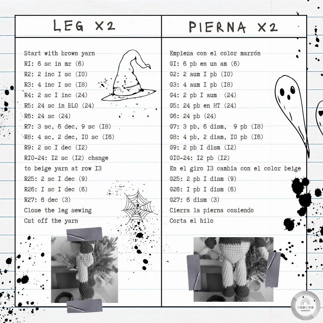 Free Crochet Pattern for Halloween Scarecrow Amigurumi Doll