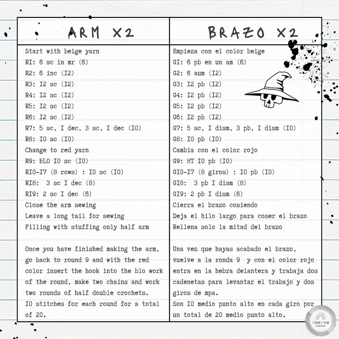 Free Crochet Pattern for Halloween Scarecrow Amigurumi Doll