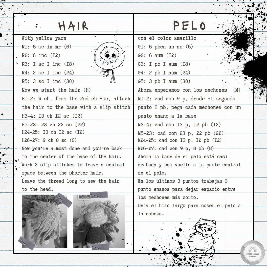 Free Crochet Pattern for Halloween Scarecrow Amigurumi Doll