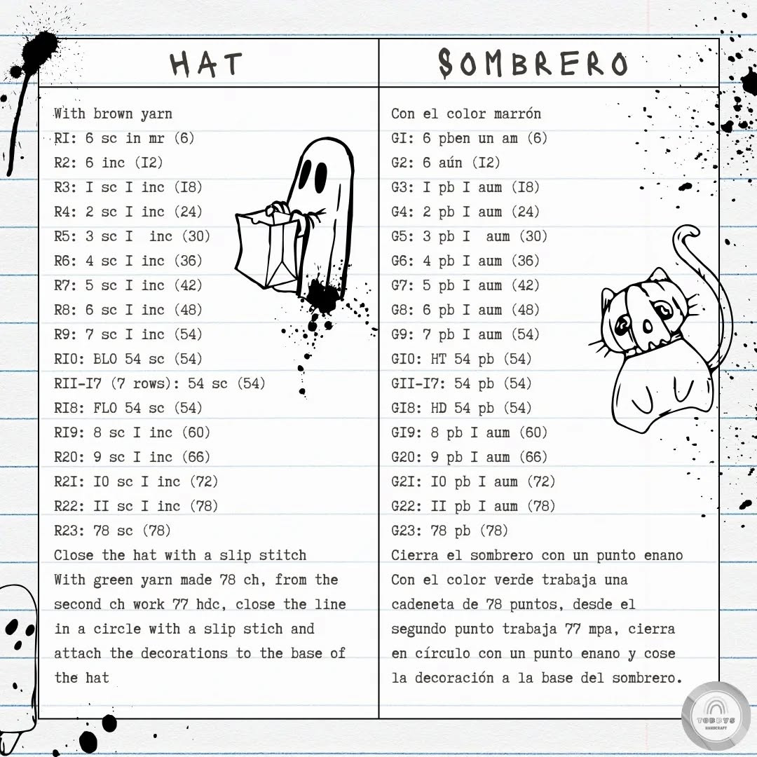 Free Crochet Pattern for Halloween Scarecrow Amigurumi Doll