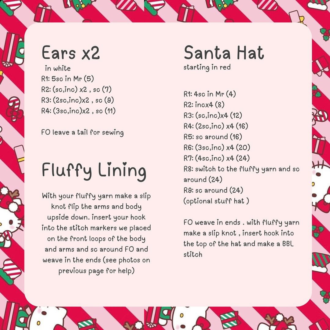 Free Crochet Pattern for Holiday Kitty Amigurumi Toy