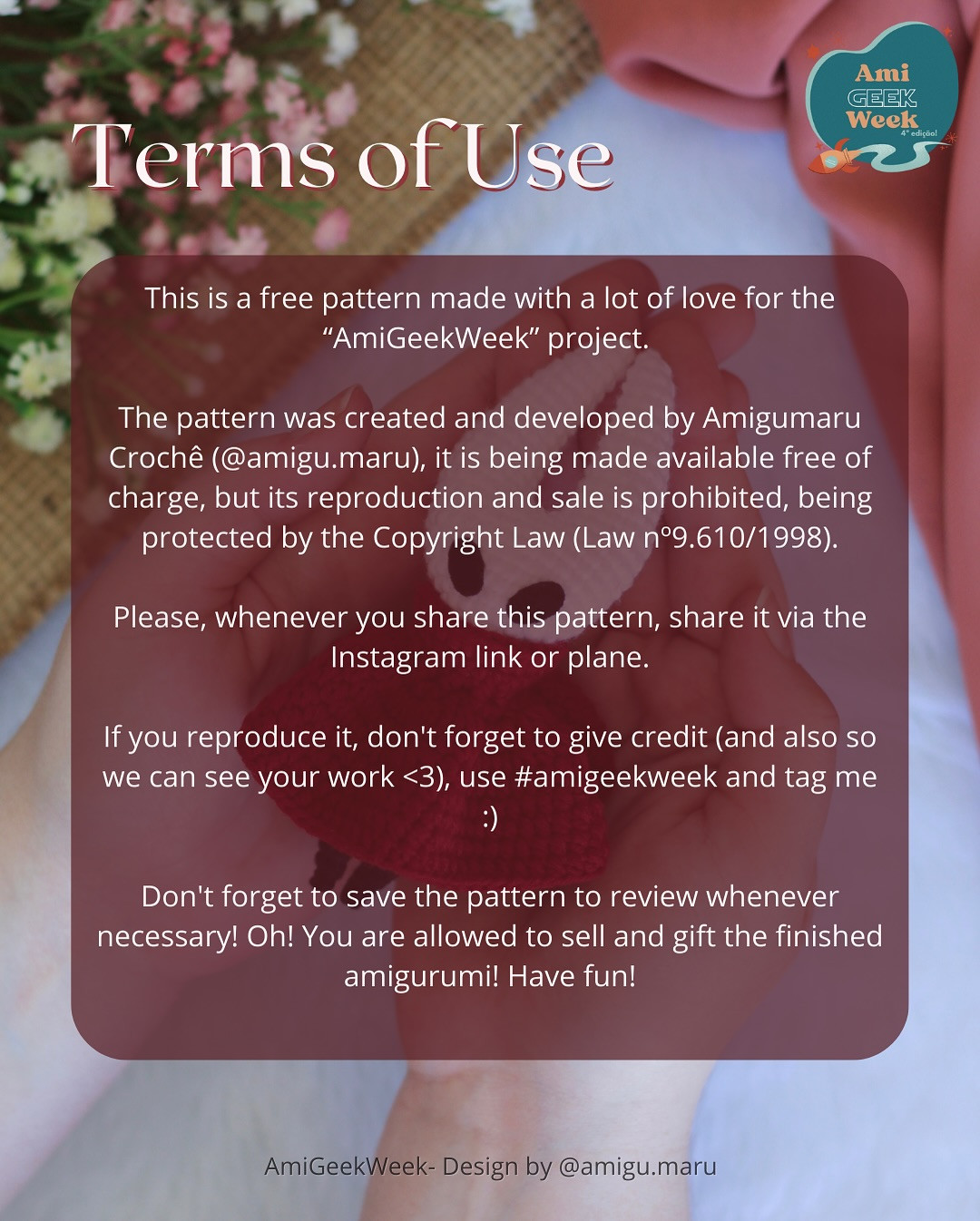 Free Crochet Pattern for Hornet from AmiGeekWeek